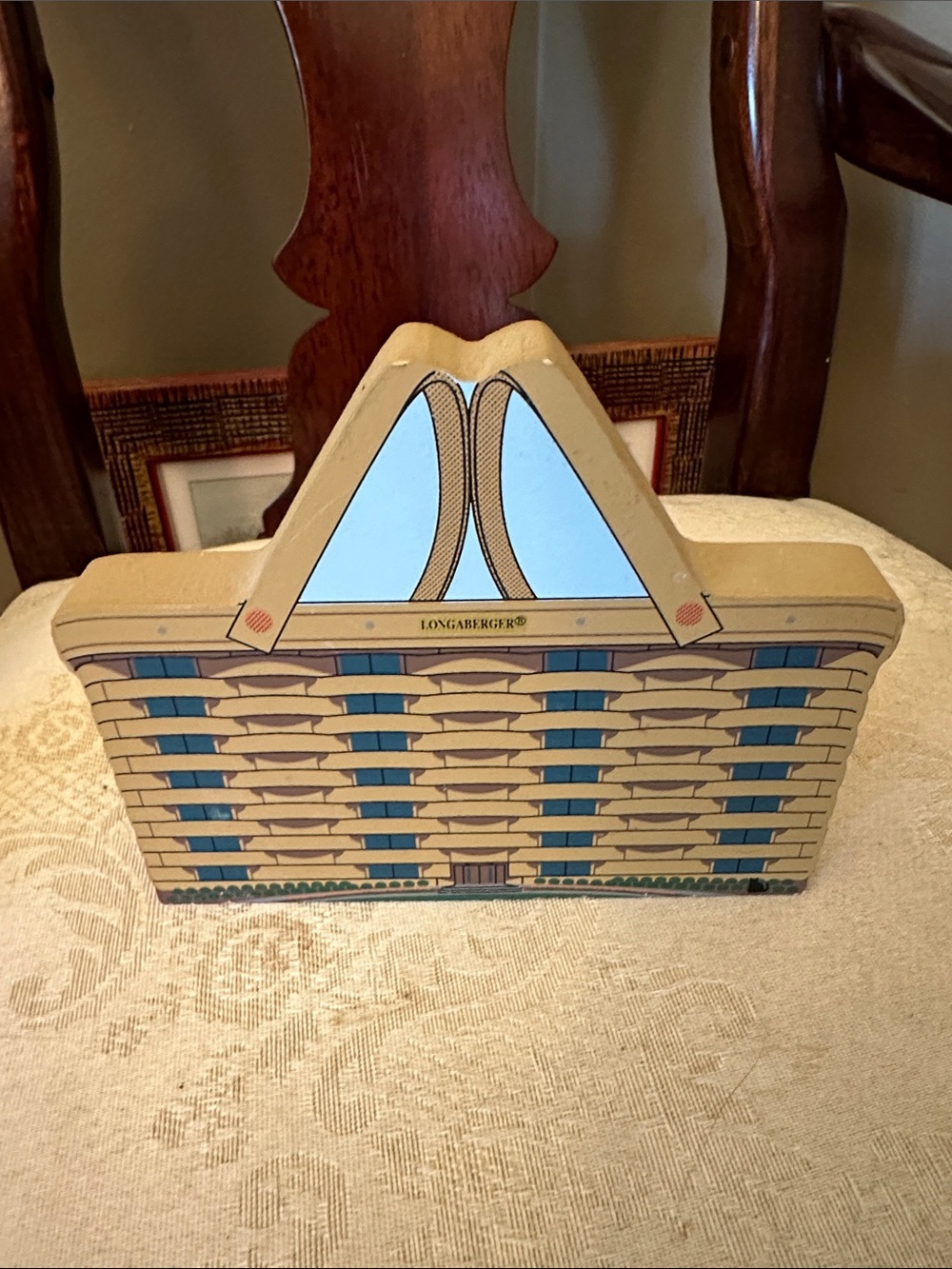 The Cat’s Meow 1998 signed Longaberger Home Office wooden decorative collectible